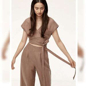 LIKE NEW ARITZIA LINEN JUMPSUIT